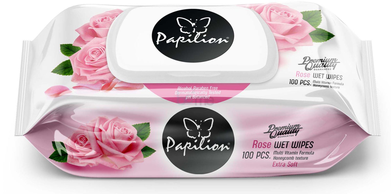 PAPILION CHUSTECZKI NAWILŻANE ROSE - 100 szt.