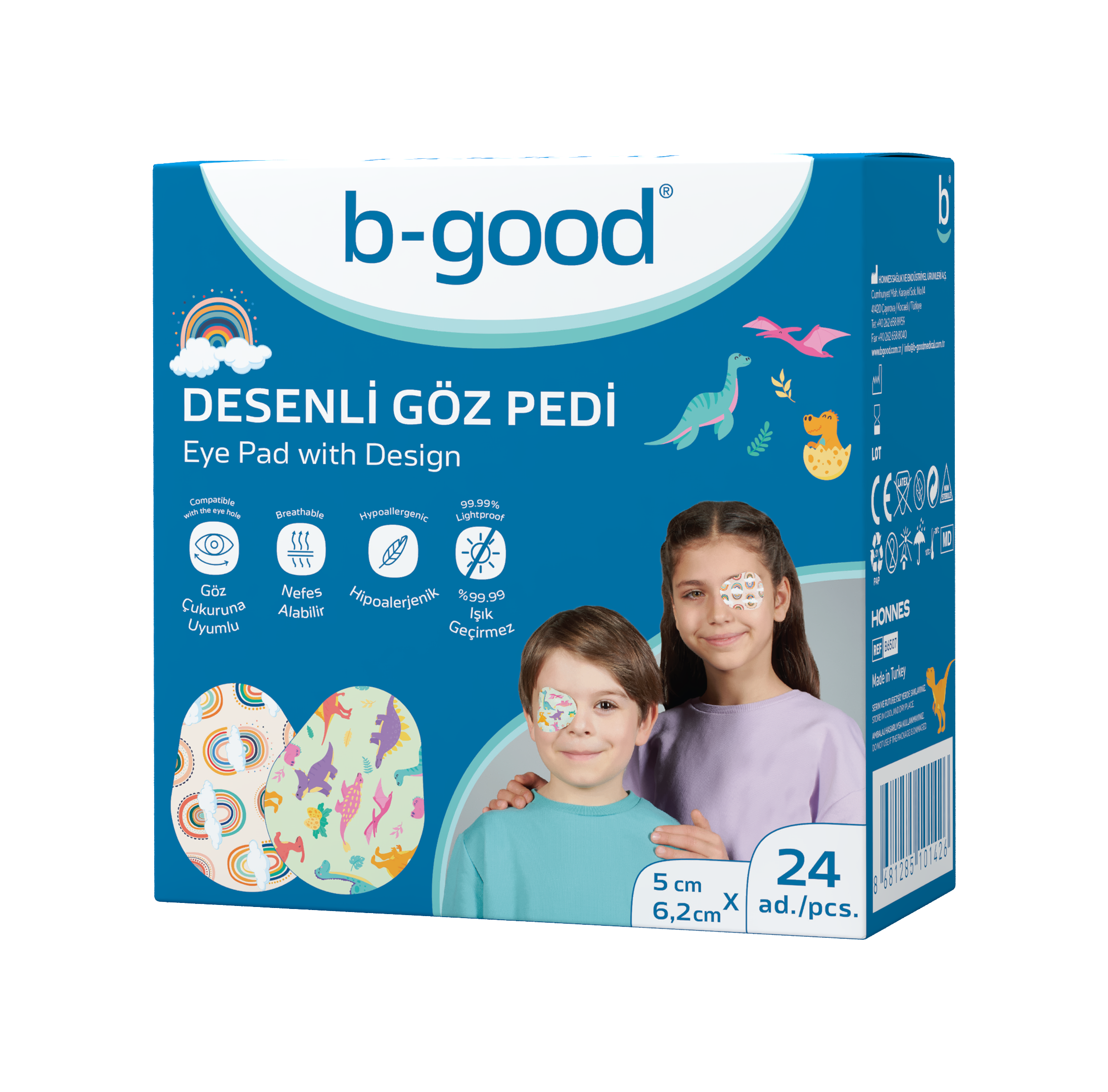 B-GOOD PLASTRY NA OKO MOTYW KIDS 5x6,2cm 24szt