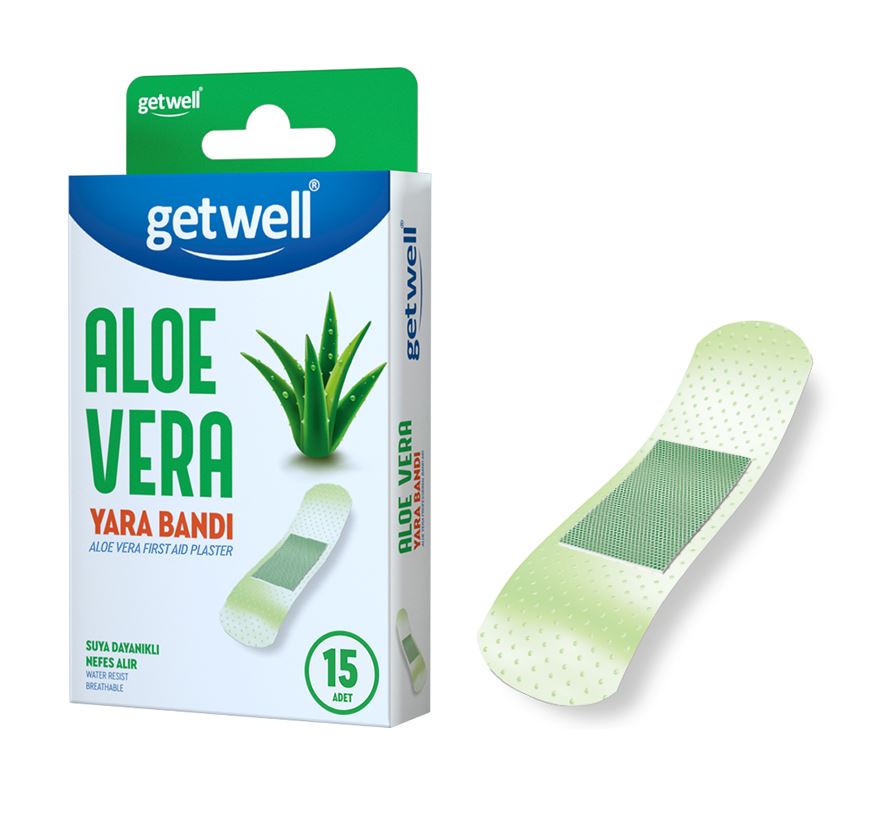 GETWELL PLASTRY ALOE VERA 19x72mm 15szt