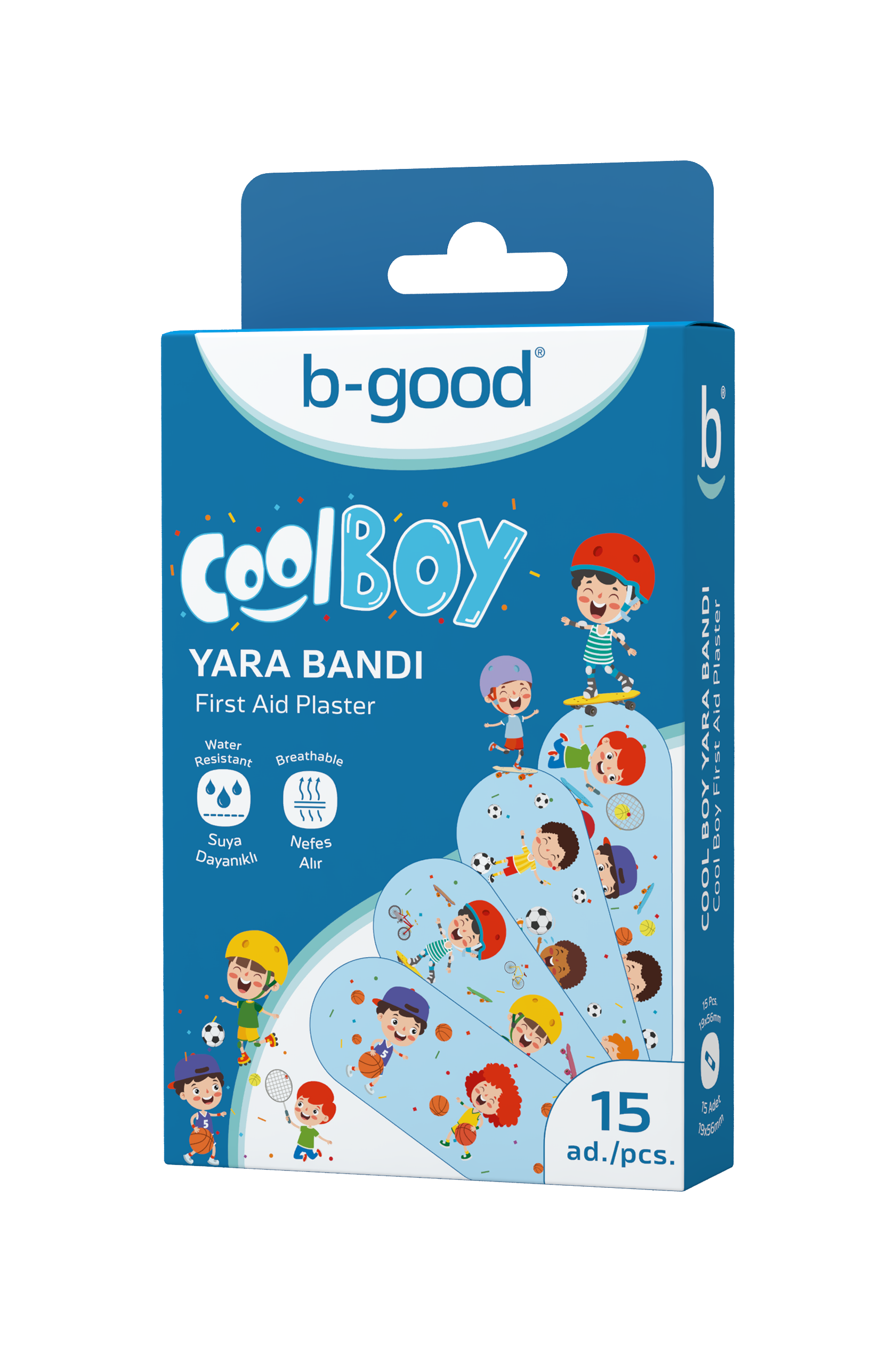 B-GOOD PLASTRY DLA DZIECI COOL BOY 19x56mm 15 szt