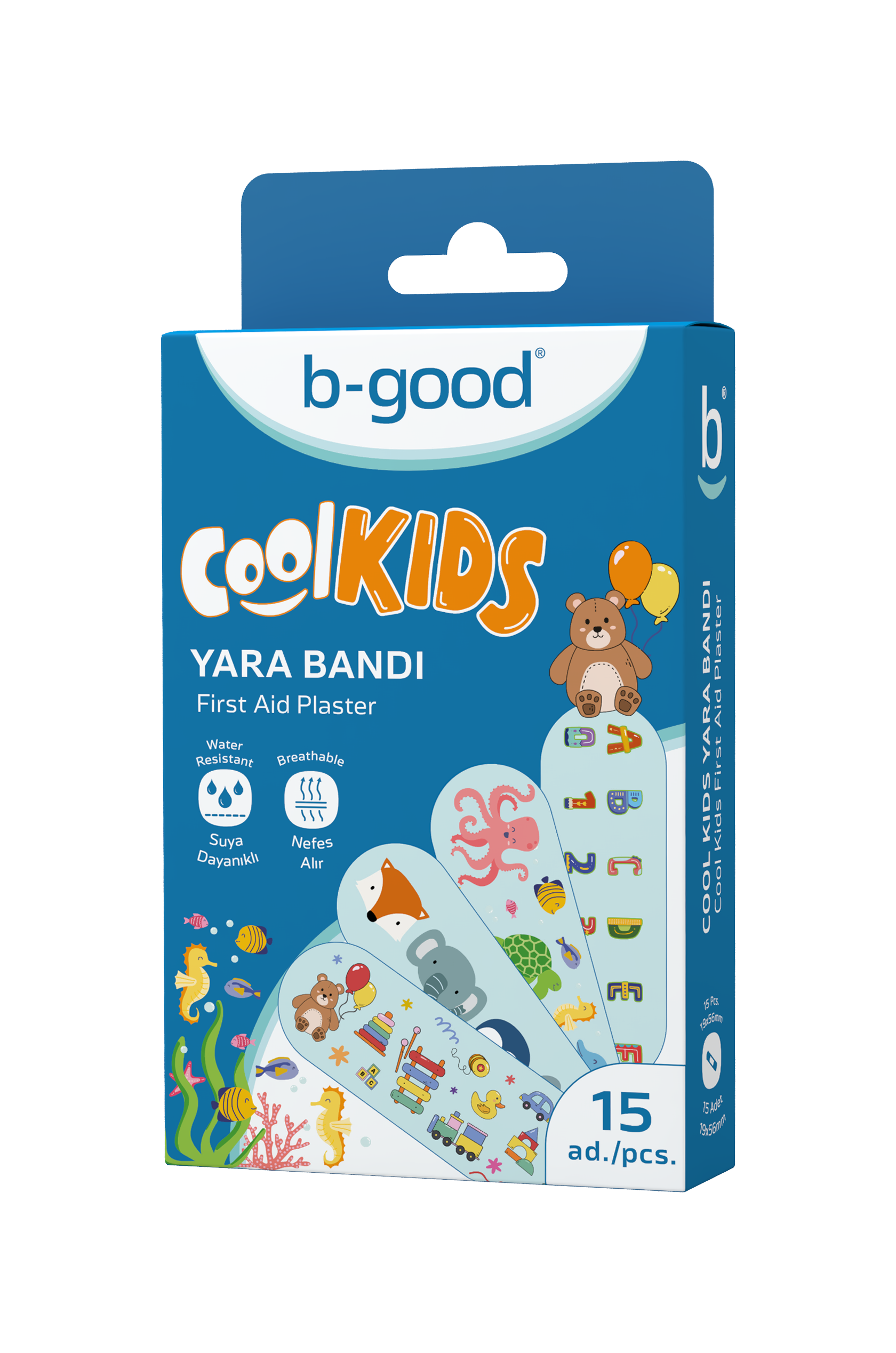 B-GOOD PLASTRY DLA DZIECI COOL KIDS 19x56mm 15 szt